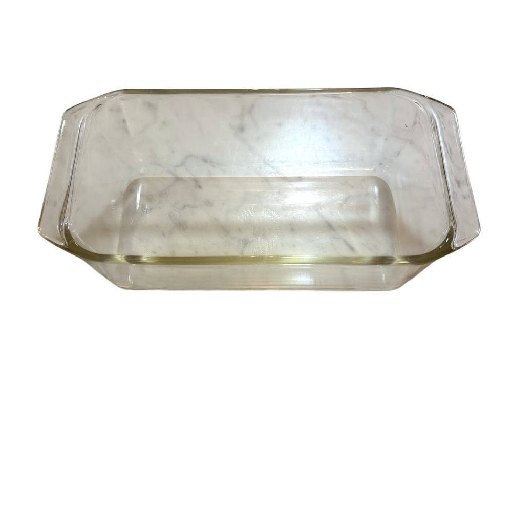 Vintage Pyrex 215-B Clear Glass Loaf Pan 9x5x3 Rectangular Baking Dish Ovenware